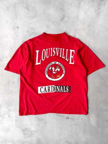 University of Louisville Cardinals Men's 2XL XXL Black Graphic T Shirt Logo