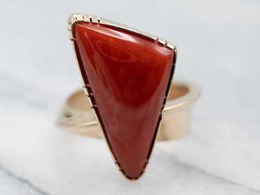 Cool Coral Statement Ring - image 1