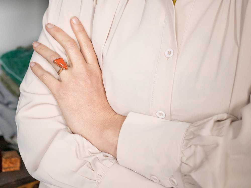 Cool Coral Statement Ring - image 5