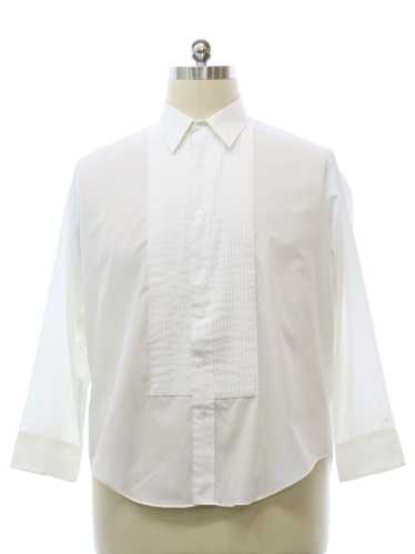 1990's First nighter Mens Pleated Tuxedo Shirt