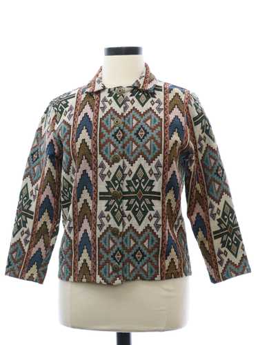 1990's BonWorth Womens Tapestry Cloth Jacket