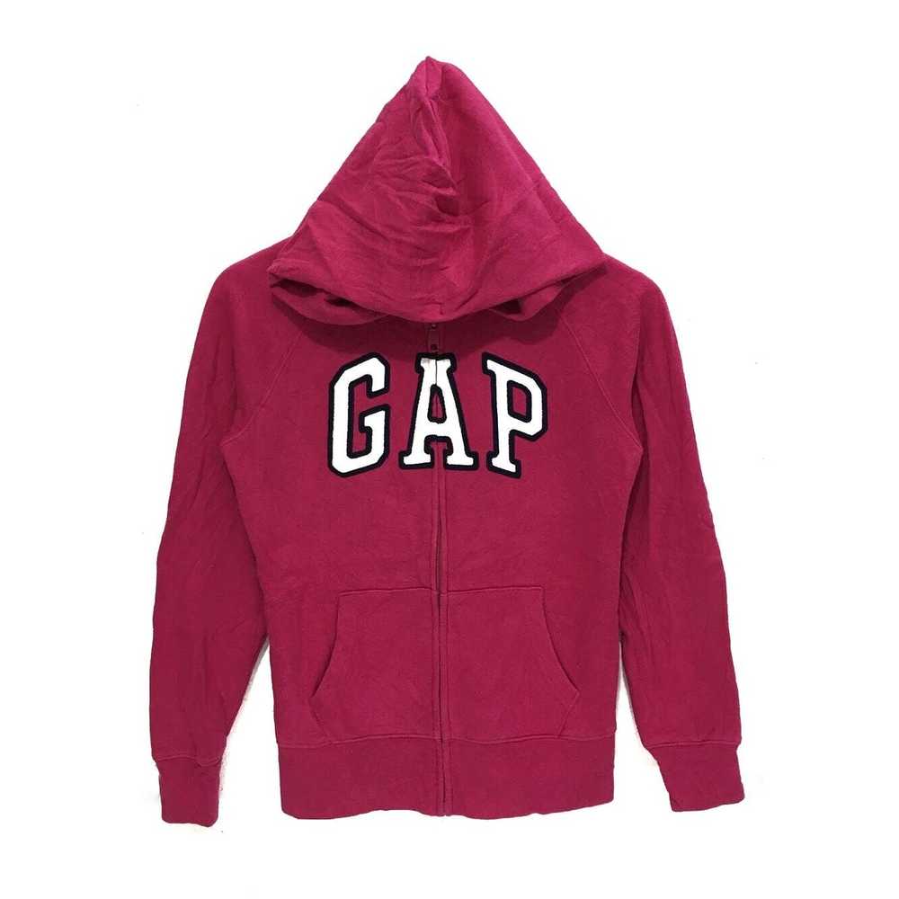 Gap Vintage Pink GAP USA Hoodie Zip Up Sweater Bi… - image 1