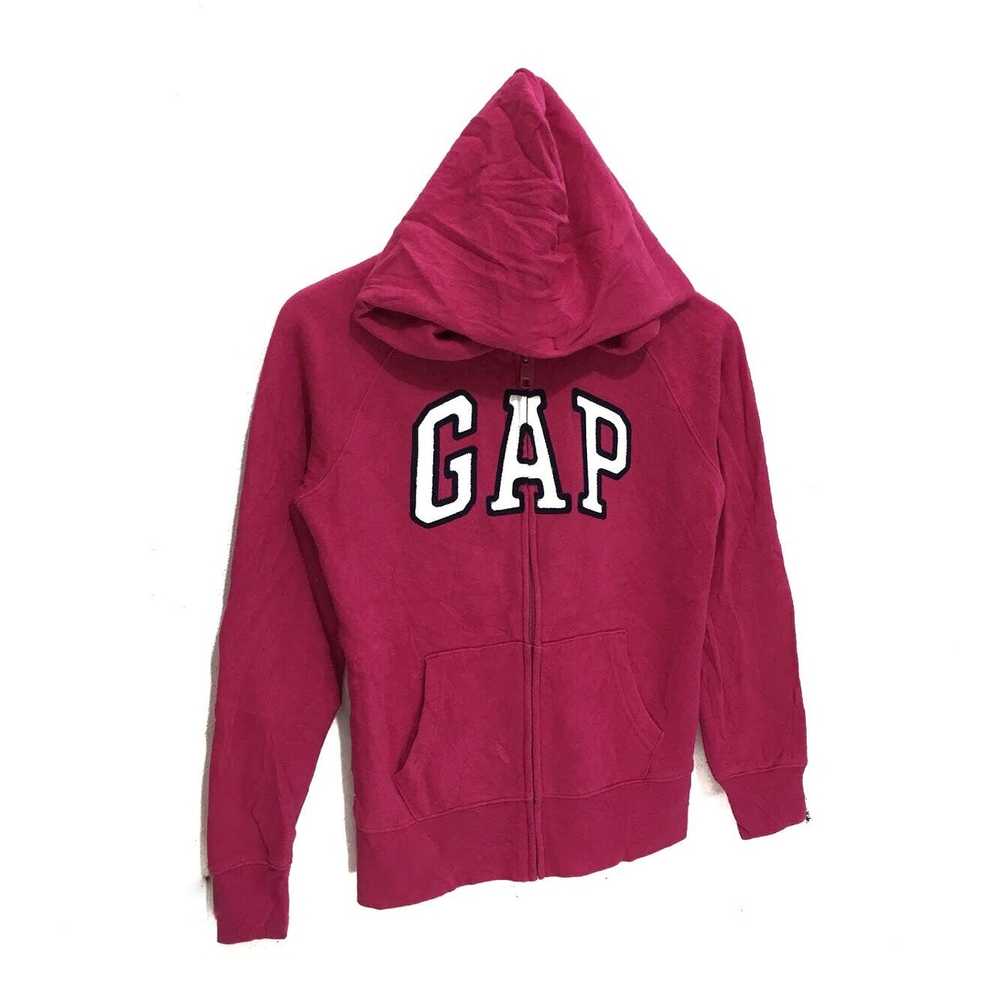 Gap Vintage Pink GAP USA Hoodie Zip Up Sweater Bi… - image 6