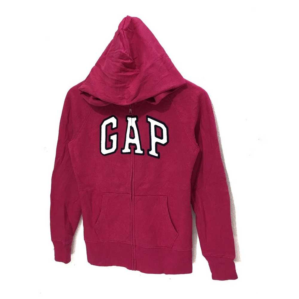 Gap Vintage Pink GAP USA Hoodie Zip Up Sweater Bi… - image 7