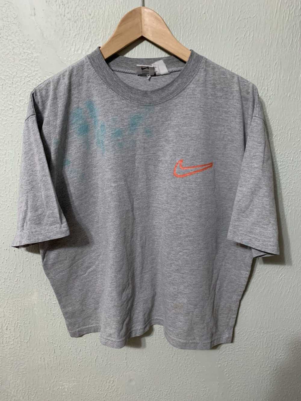 Nike × Tee Shirt × Vintage Vintage Nike Orange Ou… - image 1