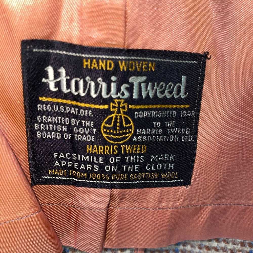 Harris Tweed Harris Tweed Vintage Mens Overcoat S… - image 10