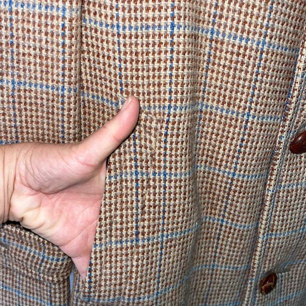 Harris Tweed Harris Tweed Vintage Mens Overcoat S… - image 11