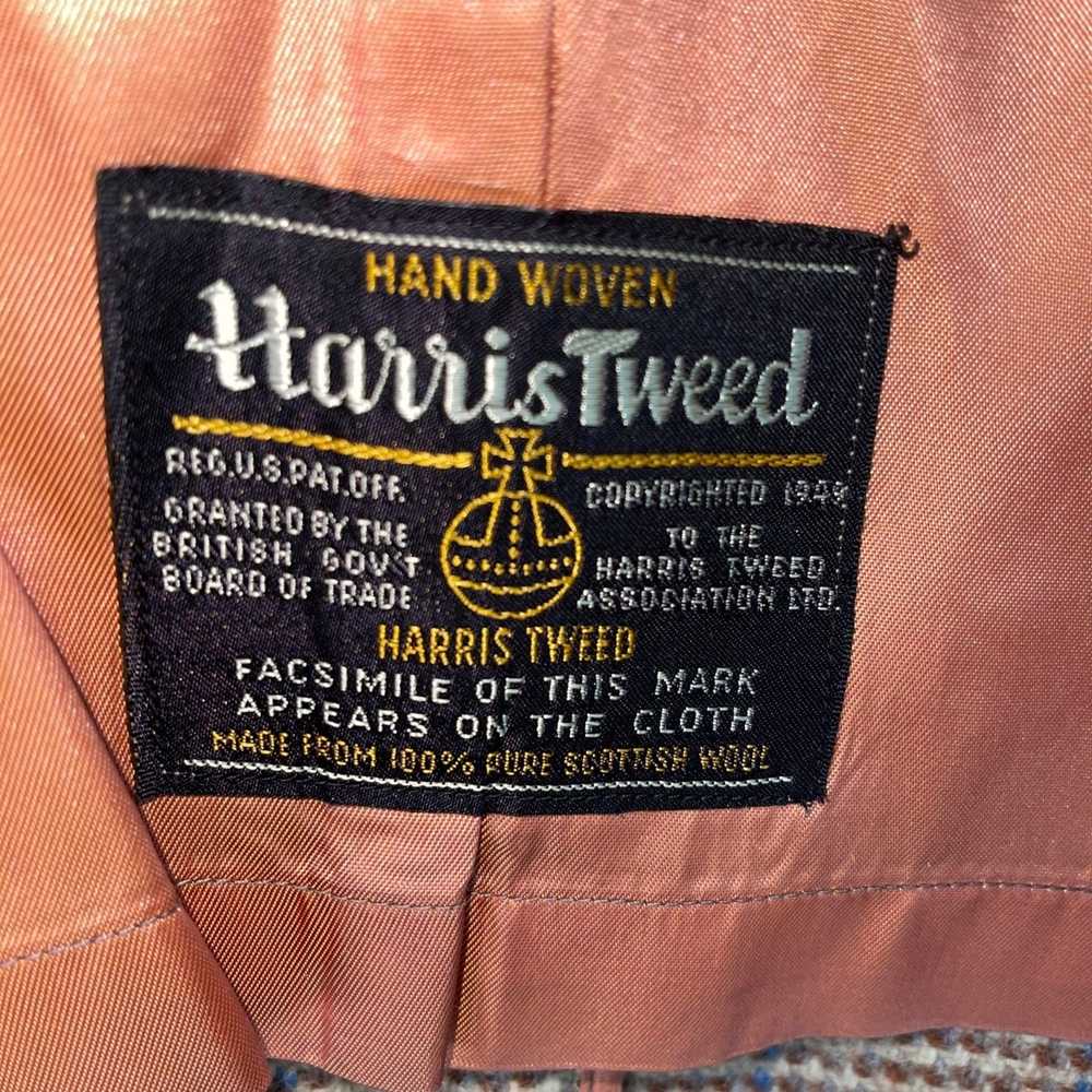 Harris Tweed Harris Tweed Vintage Mens Overcoat S… - image 4