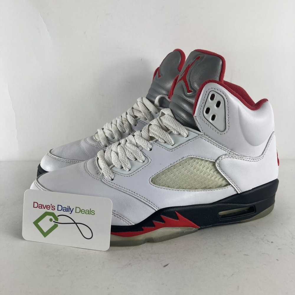 Jordan Brand Jordan 5 Retro Fire Red Silver Tongu… - image 1