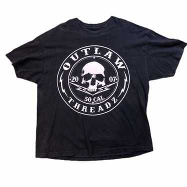 Other Outlaw Threadz Black White Mens T Shirt - image 1