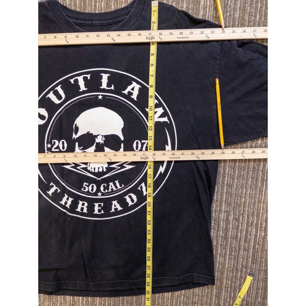 Other Outlaw Threadz Black White Mens T Shirt - image 4