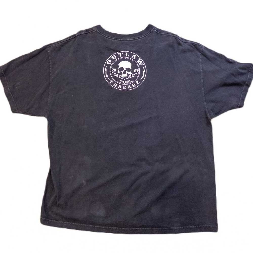 Other Outlaw Threadz Black White Mens T Shirt - image 6