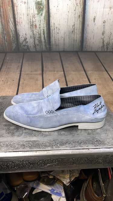 Karl Lagerfeld Karl Lagerfeld Light Blue Suede Lea