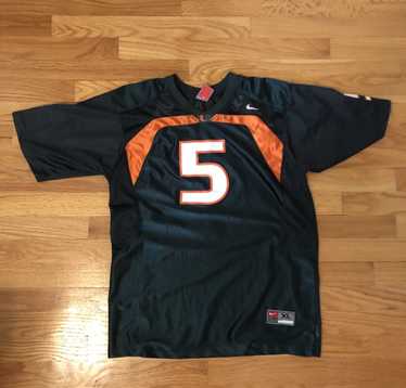 Miami Hurricanes Nike Blank Skill-Cut Orange Game Issue Football Jersey  Size 44+