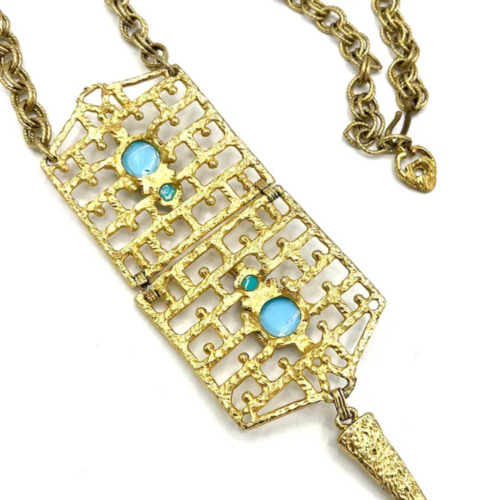 GROOVY D&E 1970s Moroccan Style Necklace - Delizz… - image 9