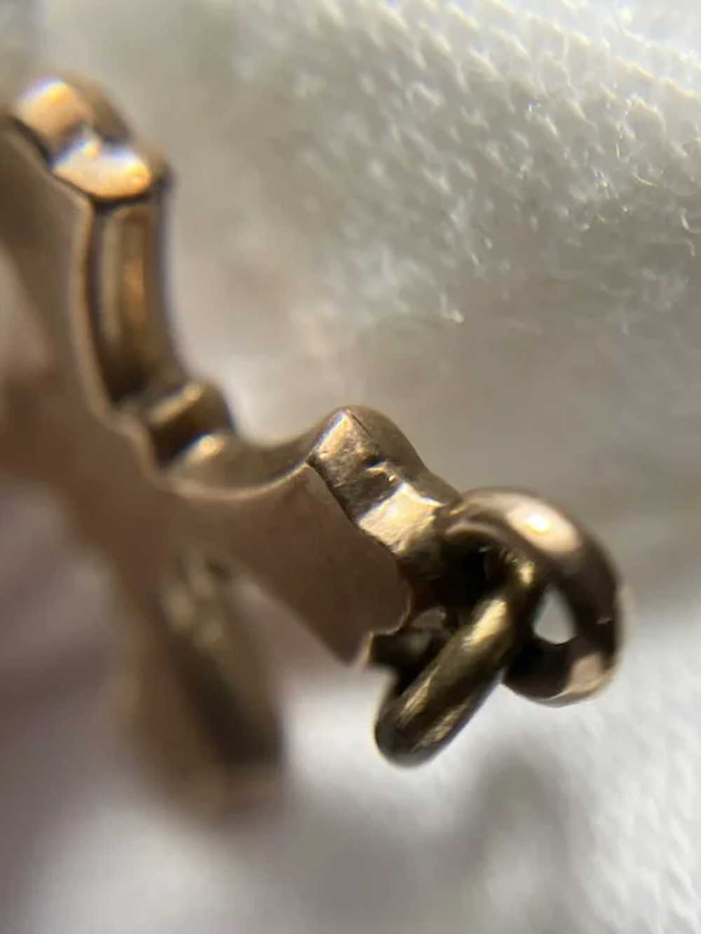 Antique Victorian 10k Gold Cross Pendant / Rosary… - image 11