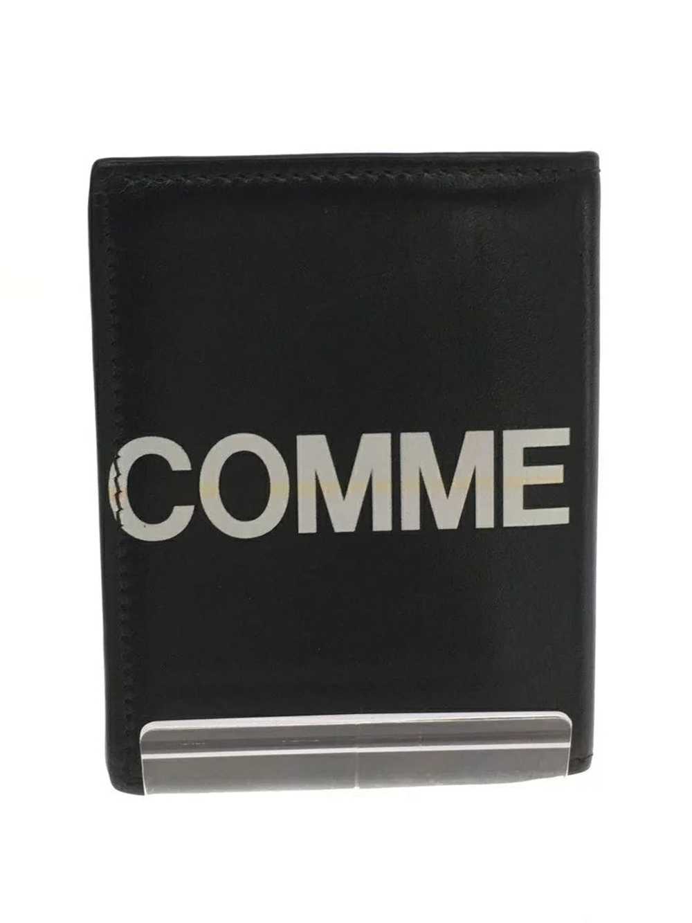 Comme des Garcons Wallets Black Bi-fold Logo Leat… - image 1