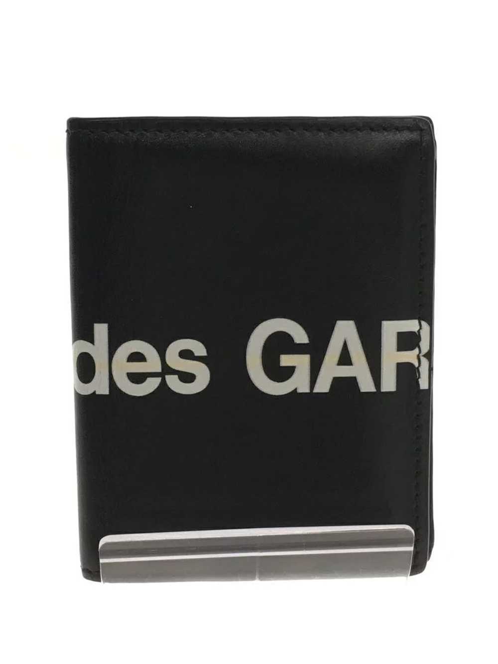 Comme des Garcons Wallets Black Bi-fold Logo Leat… - image 2