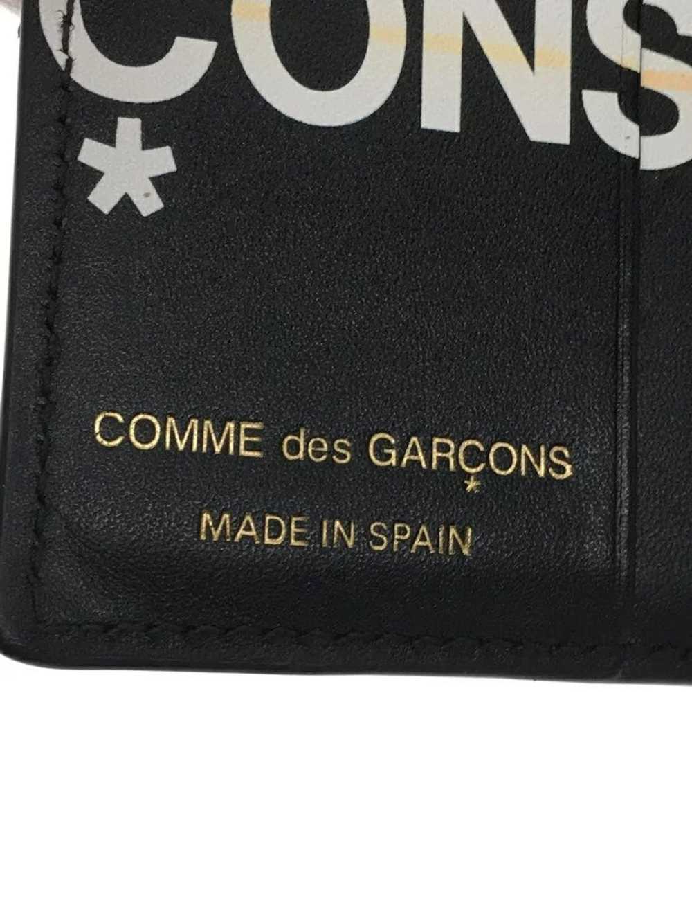 Comme des Garcons Wallets Black Bi-fold Logo Leat… - image 3