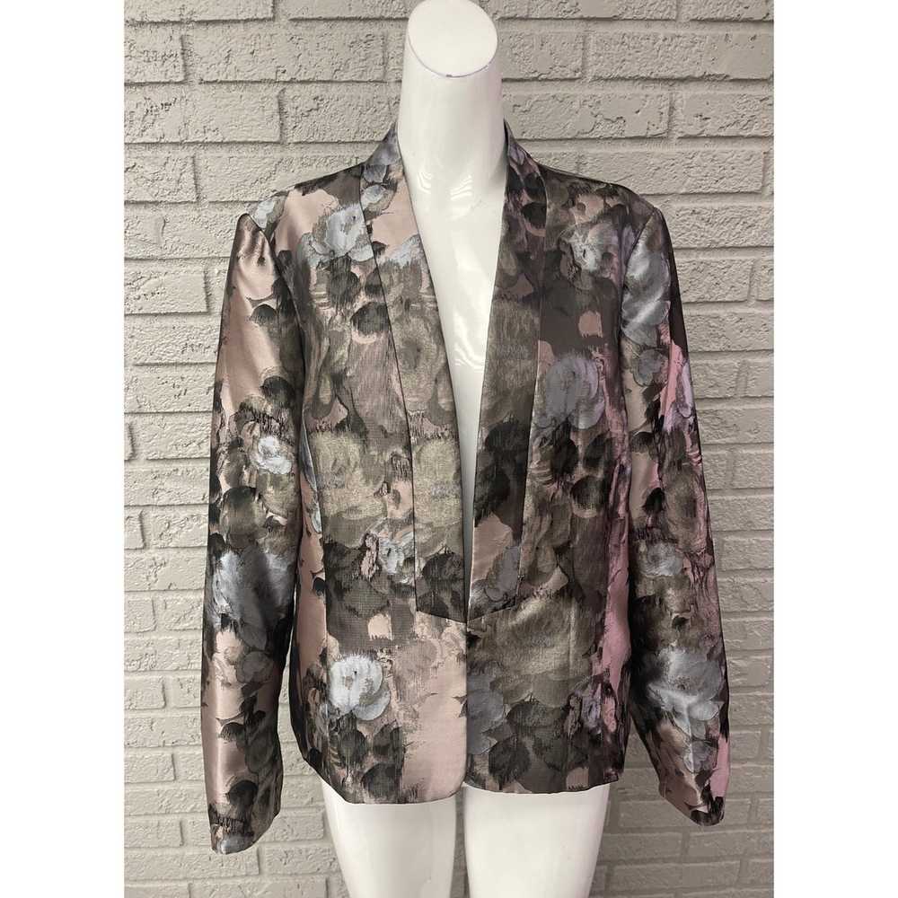 Other Kasper Floral Print Jacquard Blazer Size 10 - image 1