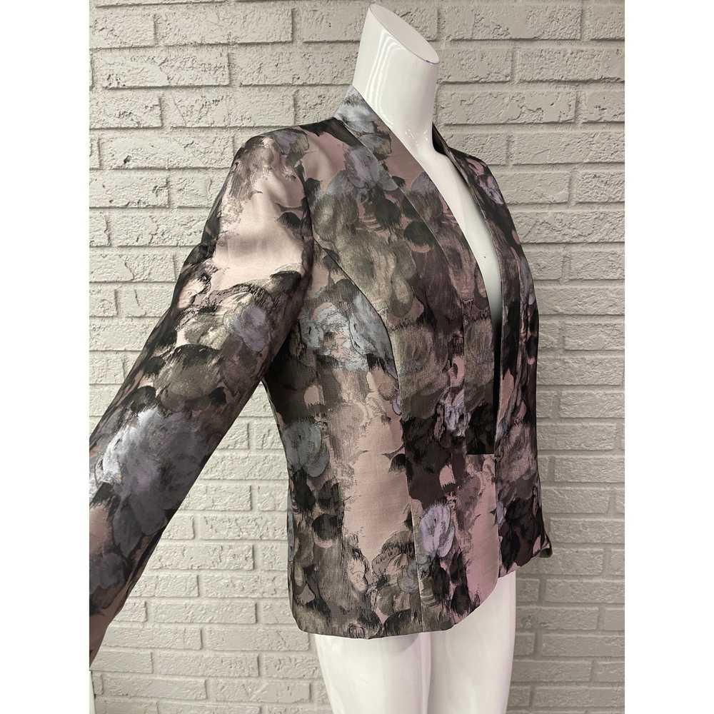 Other Kasper Floral Print Jacquard Blazer Size 10 - image 5