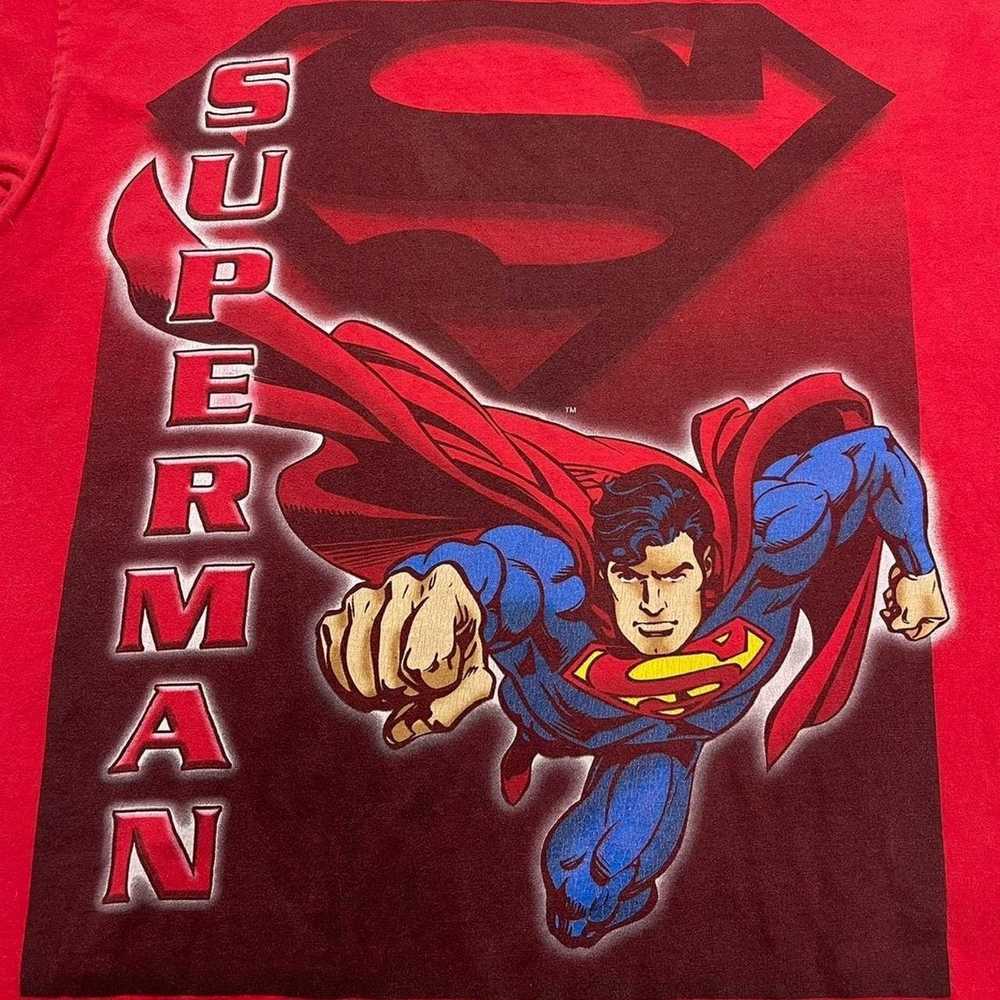 Vintage × Warner Bros Vintage Superman T-Shirt - image 3