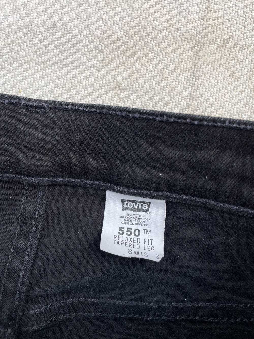 90's Levi's 550 Over-Dyed Black Jeans—[28x28] - image 4