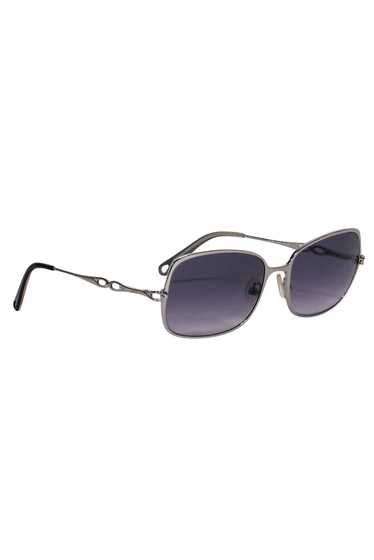 Les Copains - Silver Frame w/ Dark Blue Lens Sungl