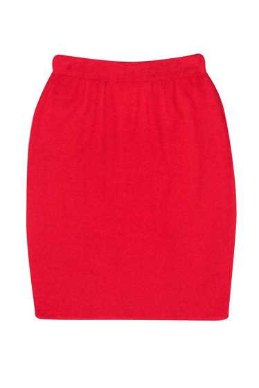 St. John - Red Classic Knit Pencil Skirt Sz 6
