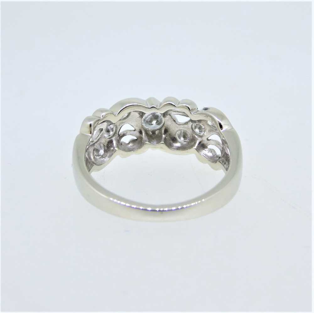 14K White Gold Swirl and Wave Design APP 1/2cttw … - image 3