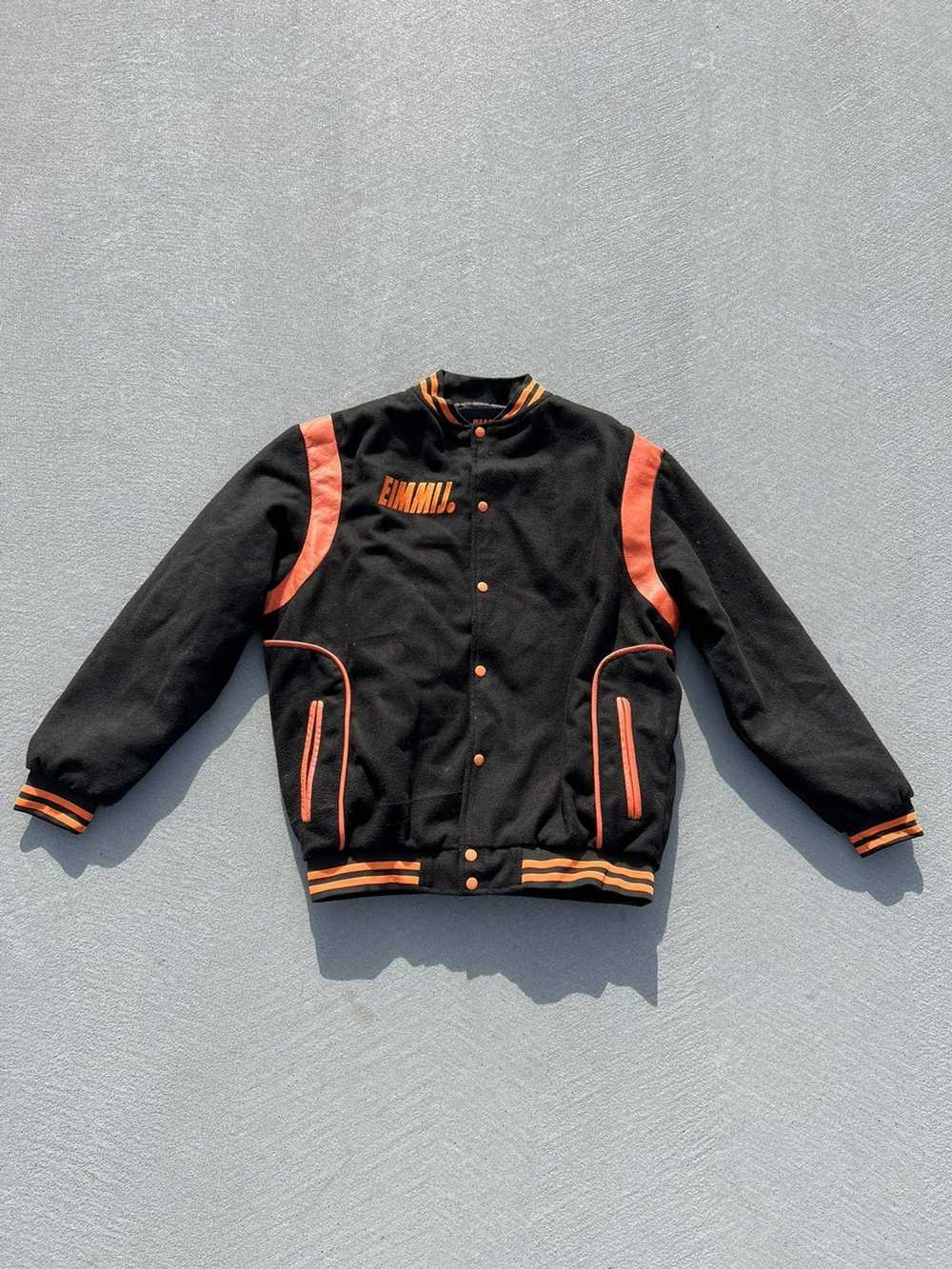 Varsity Jacket × Vintage Bomber Varsity Leather J… - image 1