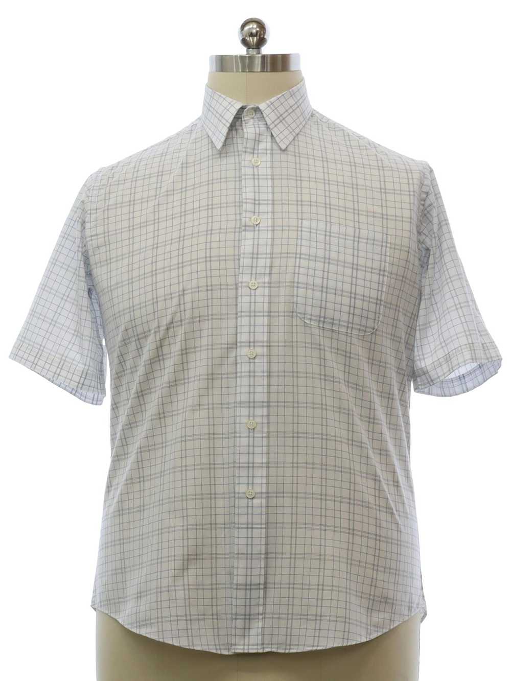 1980's Mervyns Mens Collection Mens Plaid Shirt - image 1