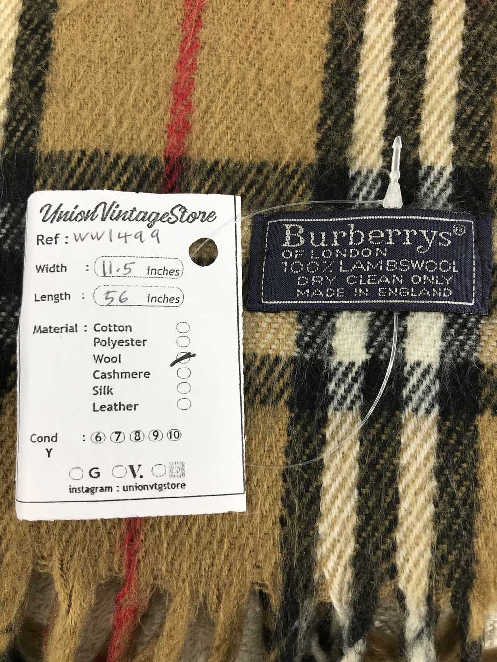 Burberry × Vintage Burberry Scarf / Muffler / Nec… - image 4