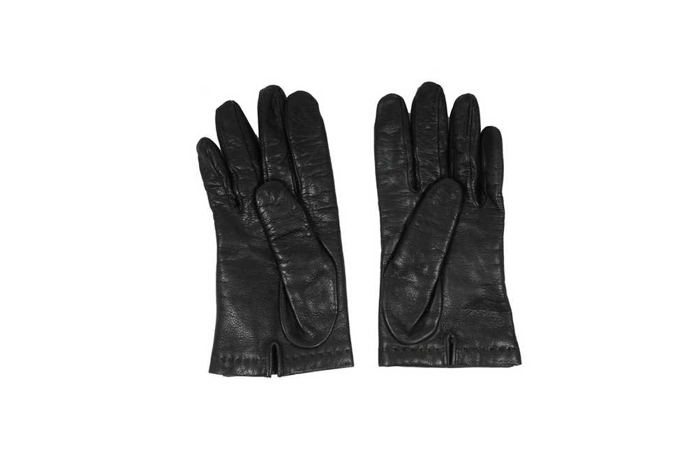 Malo Gloves Size 7.5 Black 100% Leather Cashmere - image 1