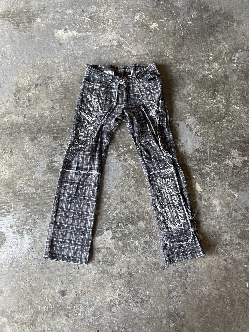 The Anarchy H. ANARCHY Plaid Punk Pants - image 1