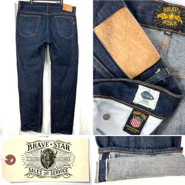 Cone Mills & Japanese Raw Selvage Denim Jeans Tagged 15oz Indigo Selvage  - Brave Star Selvage
