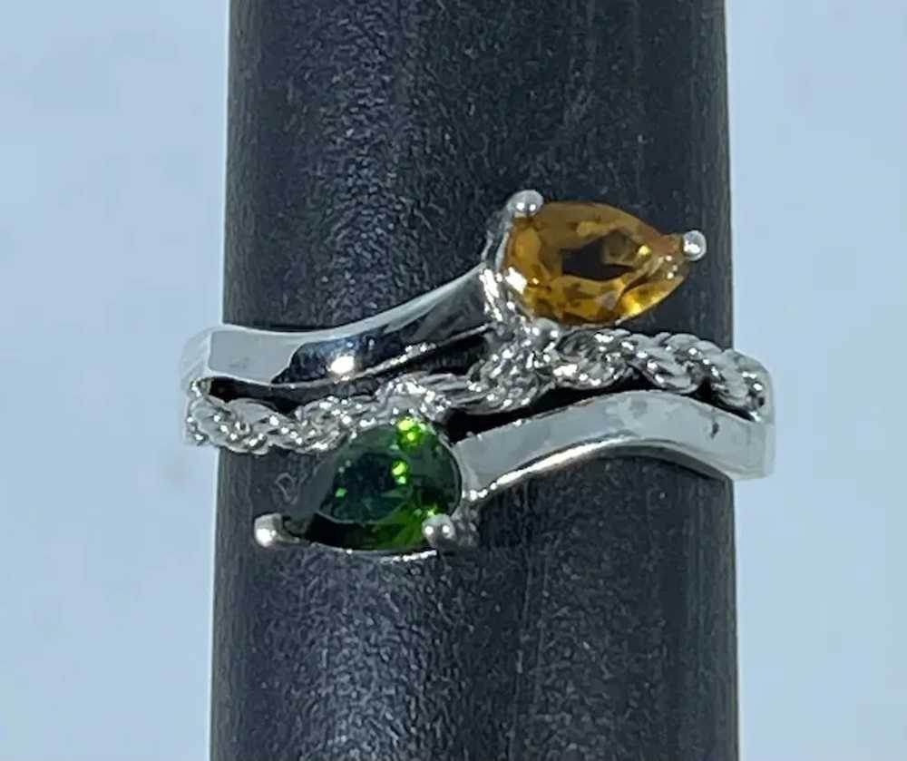 14k Tourmaline & Citrine Ring, free resize. - image 2