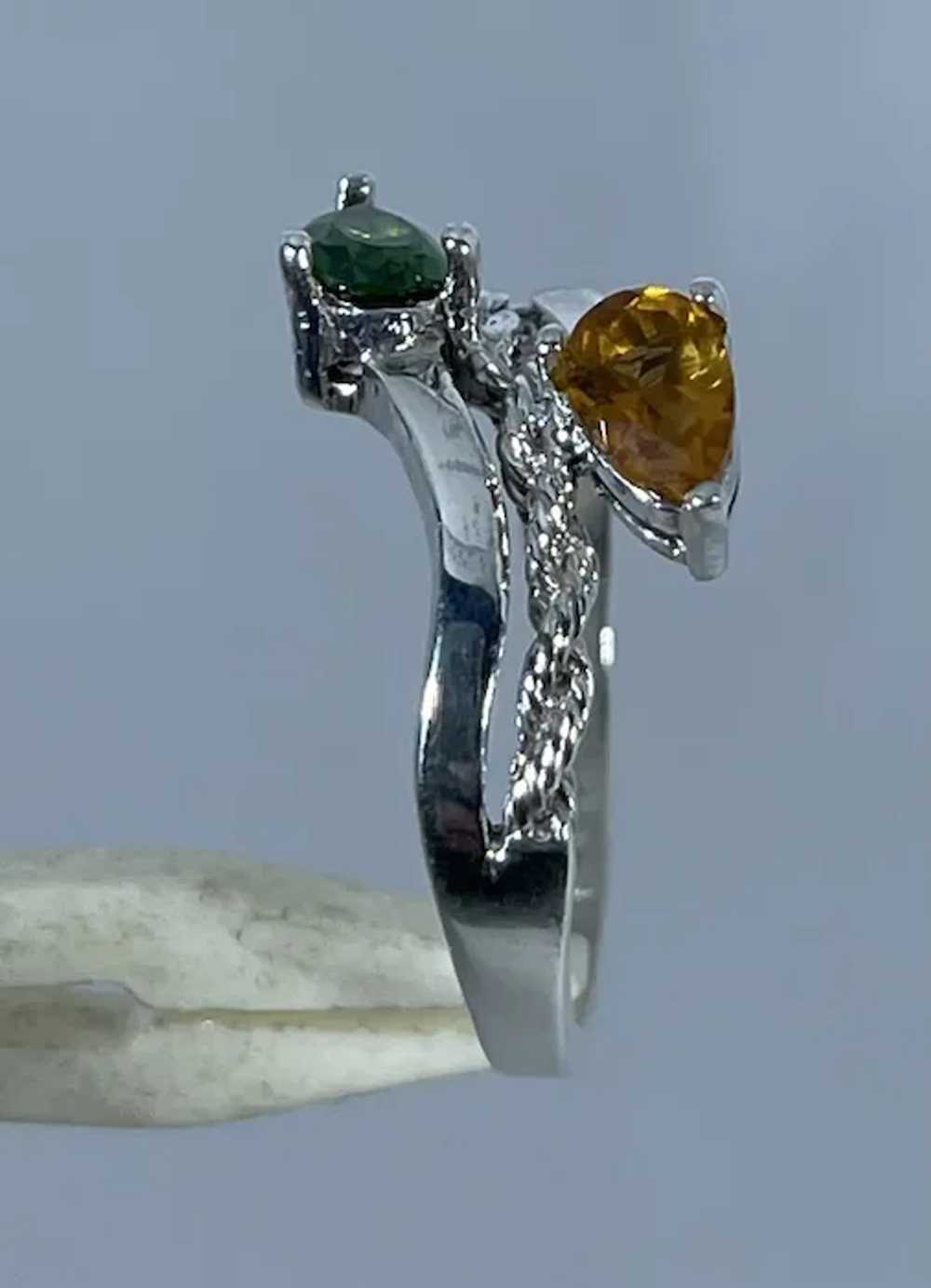 14k Tourmaline & Citrine Ring, free resize. - image 4