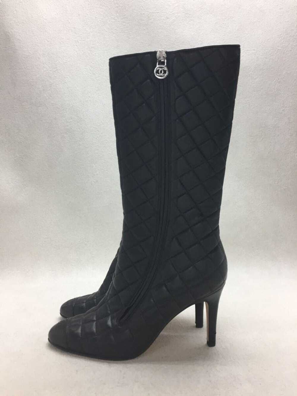 CHANEL Long Boot 36 Pin Heel Size 36 Black Leathe… - image 2