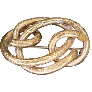 Large Victorian Lovers Knot Brooch