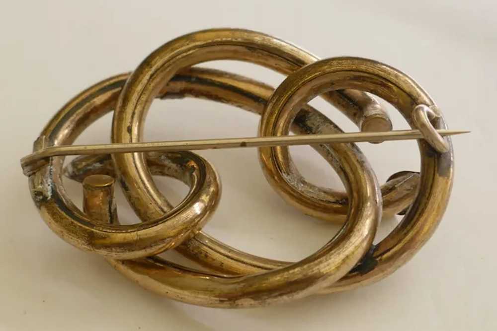 Large Victorian Lovers Knot Brooch - image 2