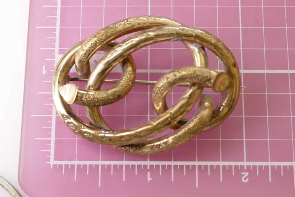 Large Victorian Lovers Knot Brooch - image 3