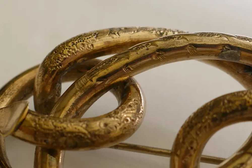 Large Victorian Lovers Knot Brooch - image 5