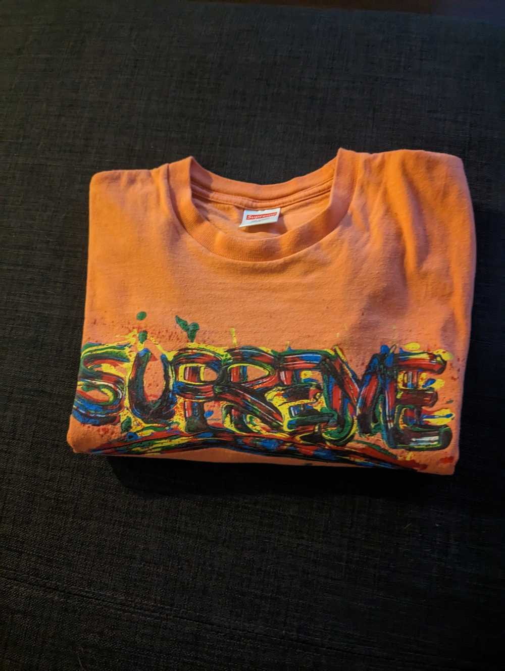 Supreme Supreme Paint Logo Tee - image 1