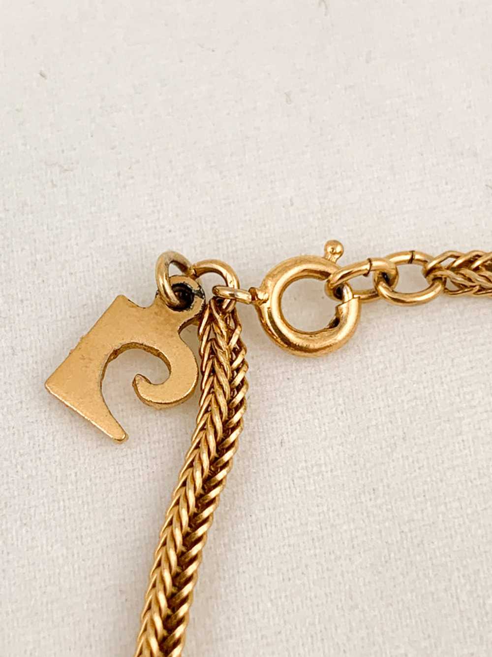 Pierre Cardin Gold Swirl Necklace - image 3