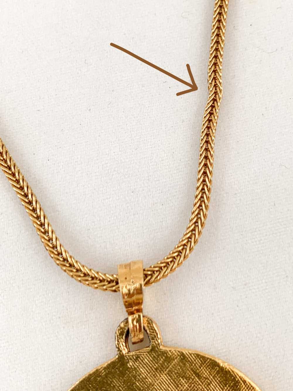 Pierre Cardin Gold Swirl Necklace - image 7