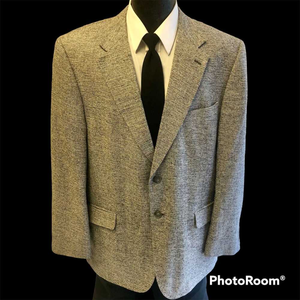 Bert Pulitzer Vtg Bert Pulitzer Gray 100% SILK Sport … - Gem