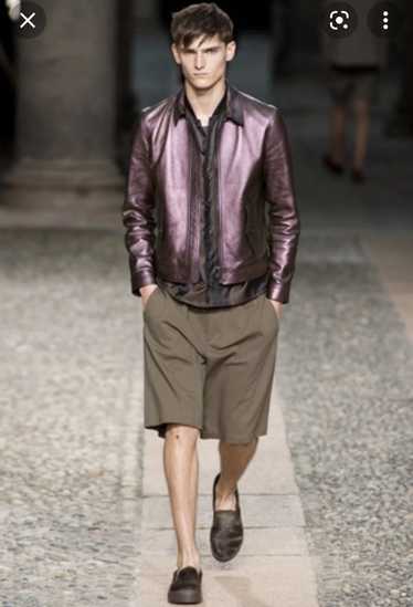 Neil Barrett Neil Barrett runway leather jacket