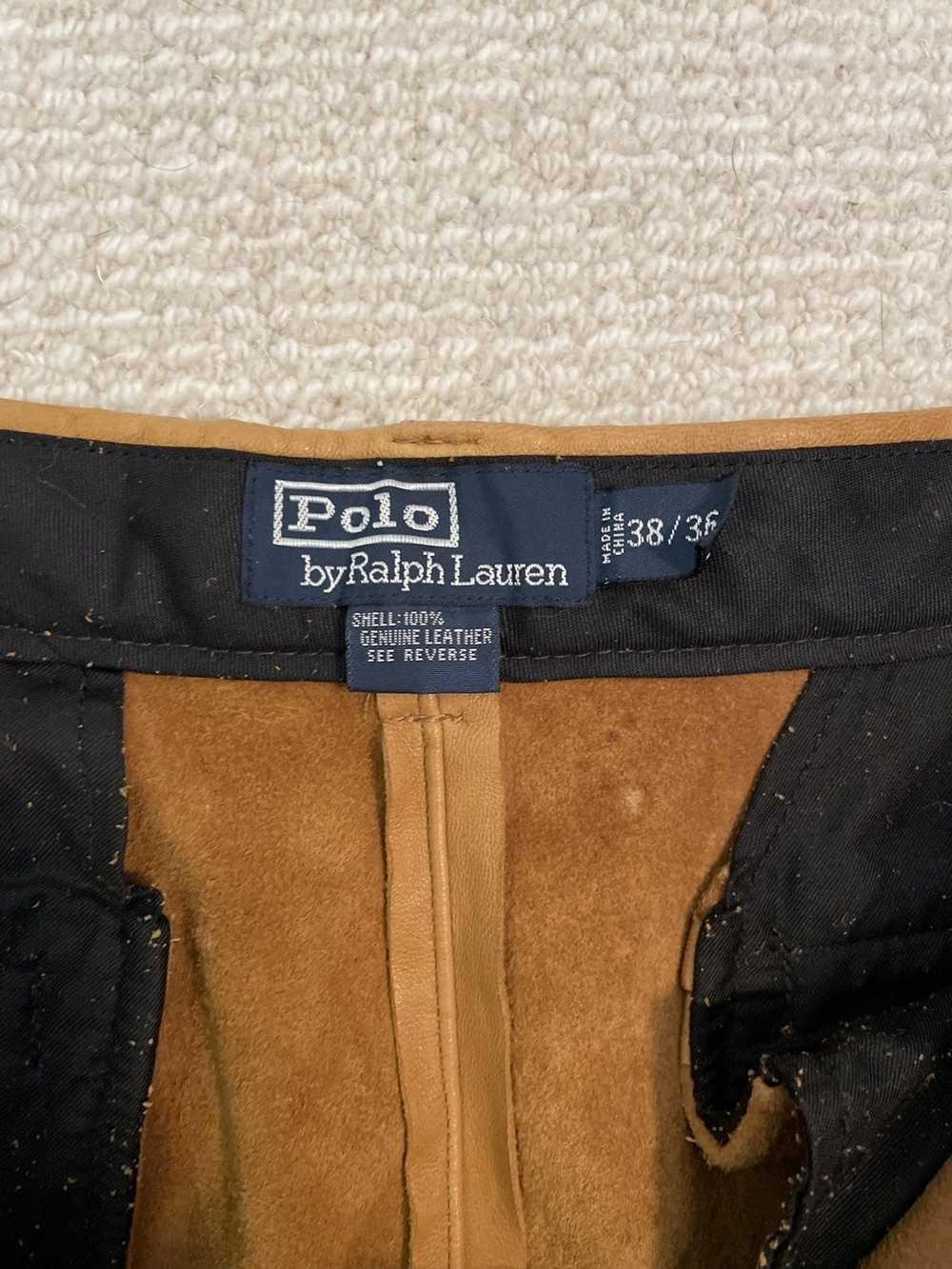 Polo Ralph Lauren Vintage Polo Leather Pants - image 3