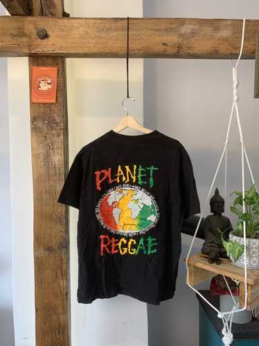 Rock T Shirt × Streetwear × Vintage 90s Planet Reg